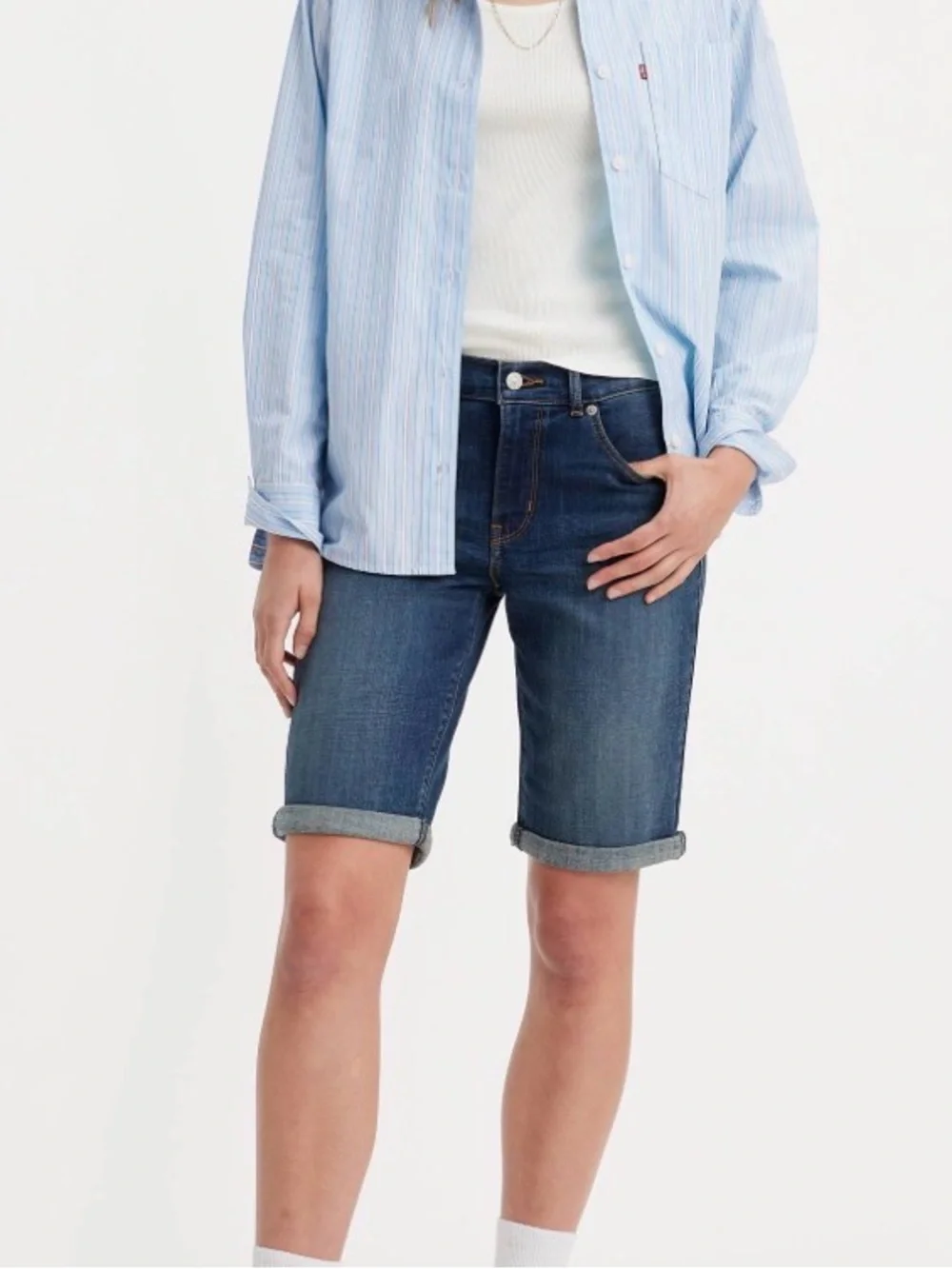 Levi Strauss & Co. Red Tag Women's Denim Bermuda Shorts, SZ 6 (28), NWOT